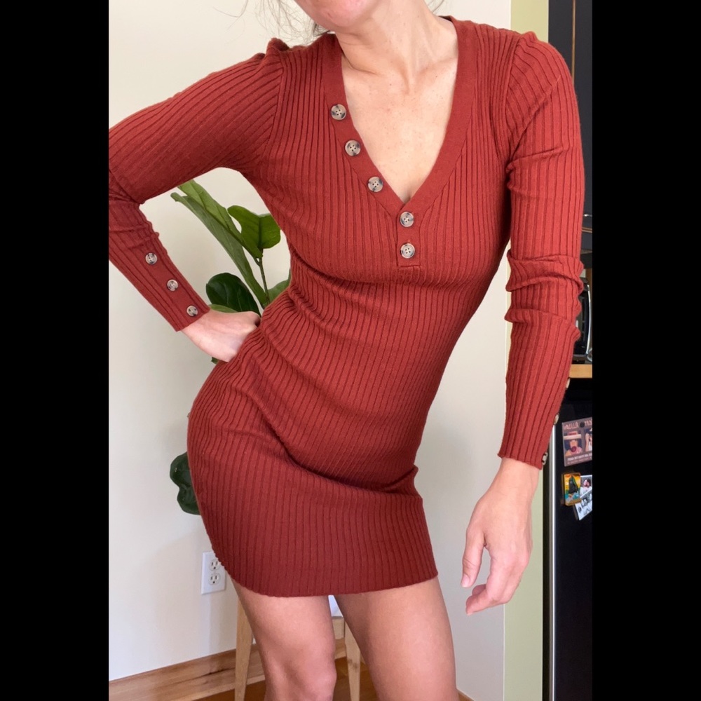 drew Brand Size Small Ribbed body con dress